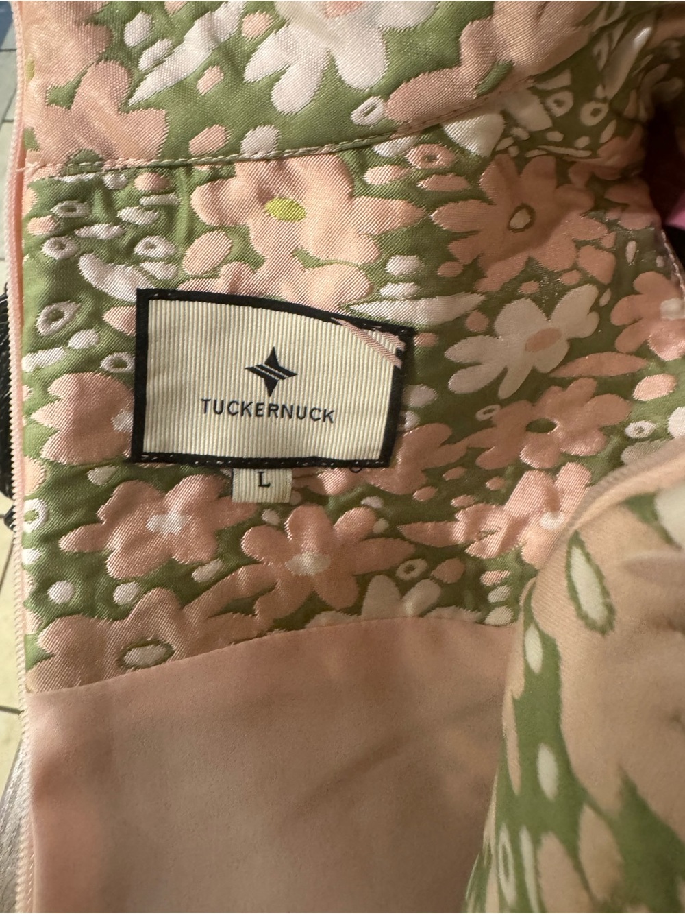 Tuckernuck Sequin Trim Maude Floral Dress Size Large - Picture 8 of 13